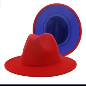 Red mens Fashion hat